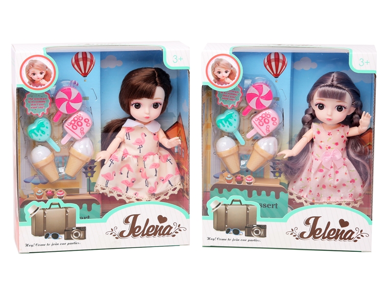 环保6.5寸JELENA关节娃娃之甜品站（2款混装） - HP1139490