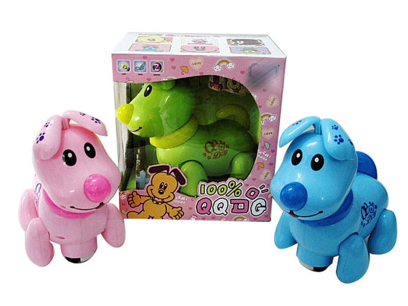 B/O BUMP & GO DOG W/LIGHT & MUSIC,RED/BLUE/GREEN - HP1139523