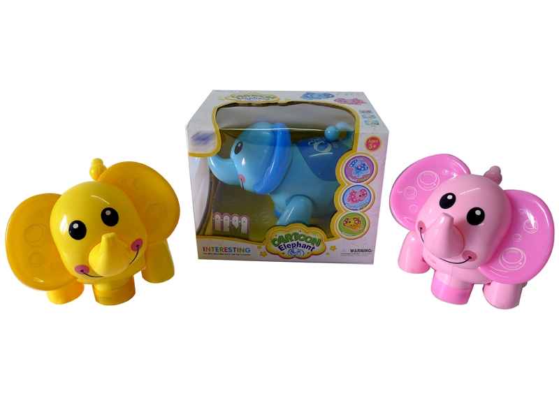 B/O BUMP & GO ELEPHANT W/LIGHT & MUSIC,RED/BLUE/YELLOW - HP1139524