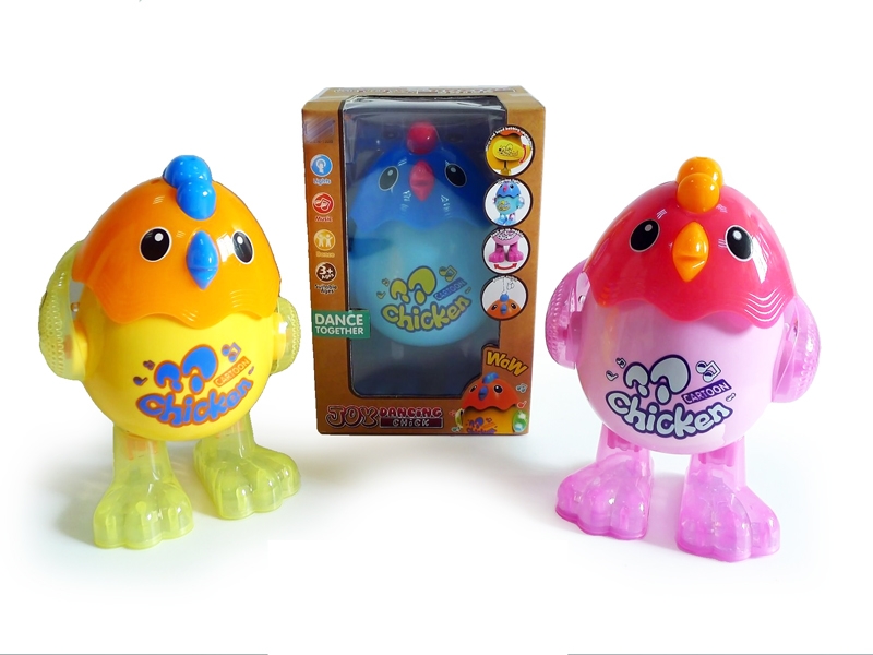 B/O DANCING CHICKEN W/LIGHT & MUSIC,RED/YELLOW/BLUE - HP1139528