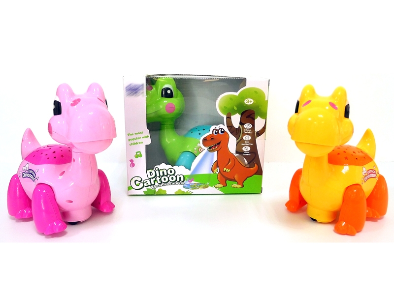 B/O BUMP & GO DINOSAUR W/LIGHT & MUSIC & PROJECTION,RED/YELLOW/GREEN - HP1139533