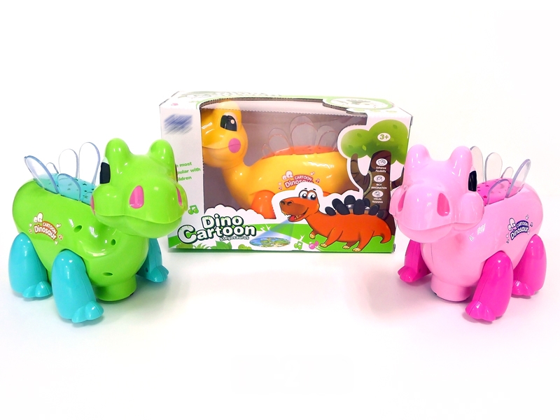 B/O BUMP & GO DINOSAUR W/LIGHT & MUSIC & PROJECTION,RED/YELLOW/GREEN - HP1139534