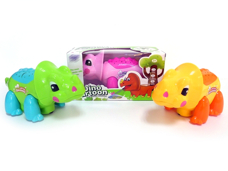 B/O BUMP & GO DINOSAUR W/LIGHT & MUSIC & PROJECTION,RED/YELLOW/GREEN - HP1139535