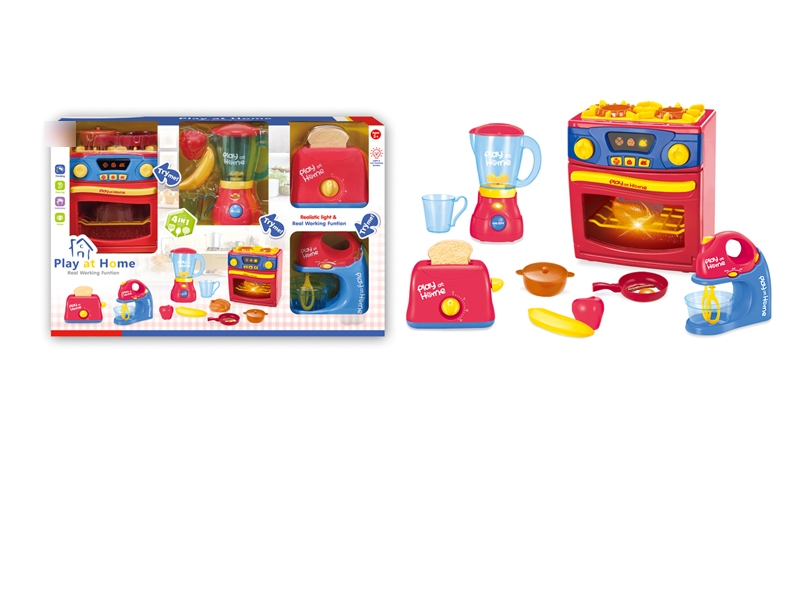 B/O KITCHEN PLAY SET W/LIGHT & MUSIC & SOUND & INCLUDED BATTERY - HP1139546