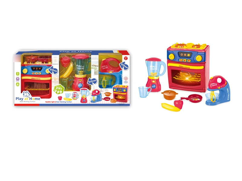B/O KITCHEN PLAY SET W/LIGHT & MUSIC & SOUND & INCLUDED BATTERY - HP1139548