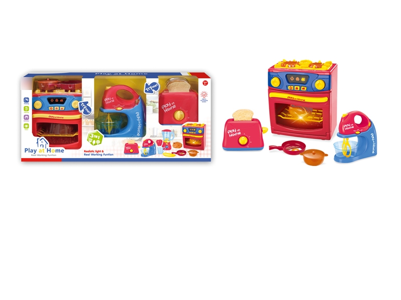 B/O KITCHEN PLAY SET W/LIGHT & MUSIC & SOUND & INCLUDED BATTERY - HP1139549
