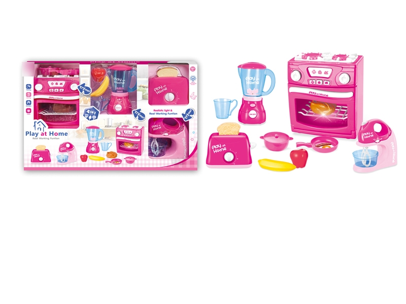 B/O KITCHEN PLAY SET W/LIGHT & MUSIC & SOUND & INCLUDED BATTERY - HP1139554