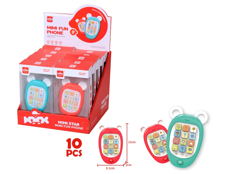 BABY MOBILEPHONE W/LIGHT & MUSIC 10PCS/DISPLAY BOX - HP1139612