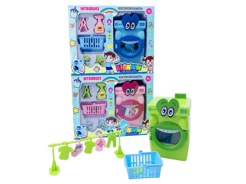 WASHING MACHINE W/ACCESSORIES,PINK/BLUE/GREEN - HP1139711