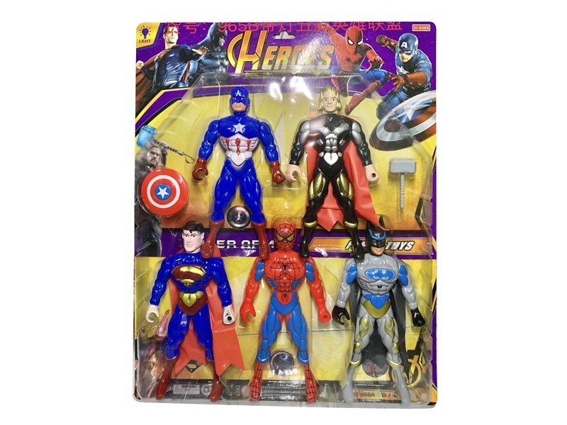 THE AVENGERS W/LIGHT,5PCS,INCLUDED BATTERY - HP1140442
