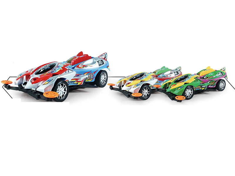 FRICTION CAR，RED/YELLOW/GREEN - HP1140569