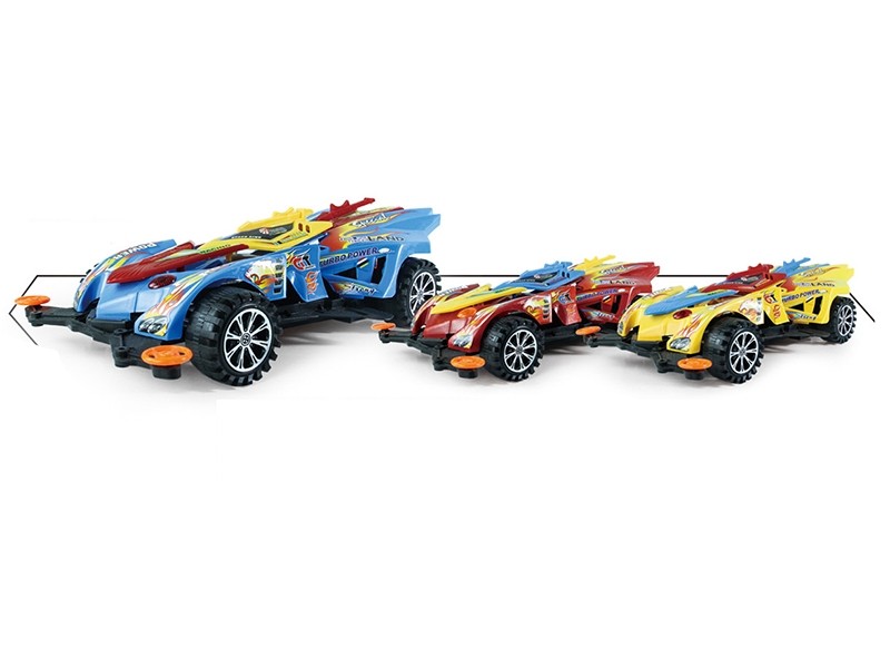 FRICTION CAR，BLUE/RED/YELLOW - HP1140570