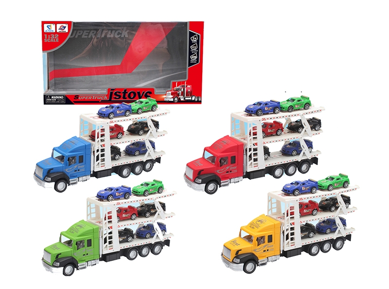 FRICTION CONTAINER TRUCK W/6 CAR - HP1140791