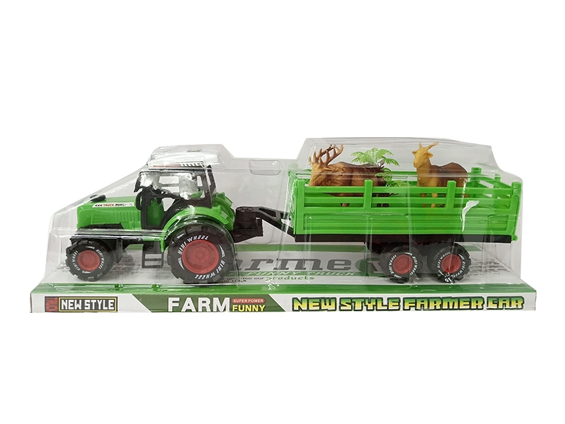 FRICTION FARMER TRUCK GREEN & LIGHT GREEN & YELLOW - HP1140971