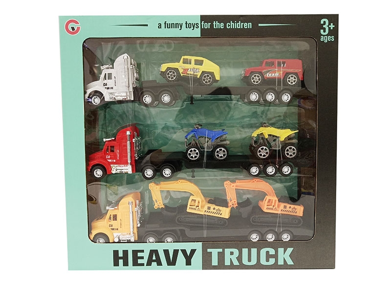 FRICTION TRUCK 3PCS W/FREE WAY CAR 6PCS - HP1141124