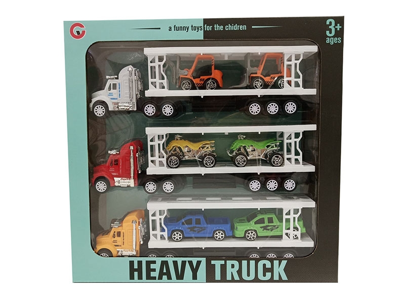 FRICTION TRUCK 3PCS W/FREE WAY CAR 6PCS - HP1141128