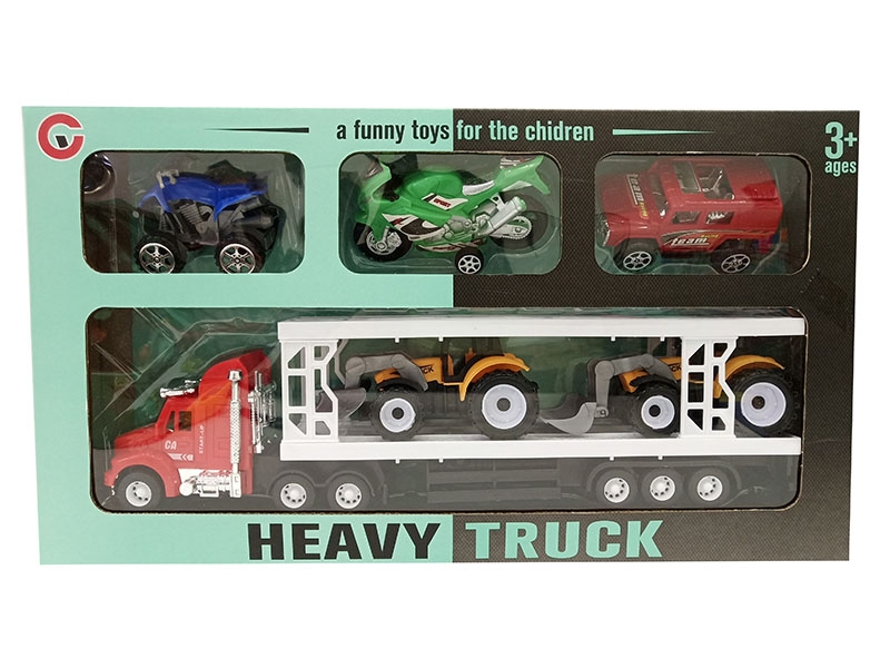 FRICTION TRUCK W/FREE WAY CAR 5PCS - HP1141129