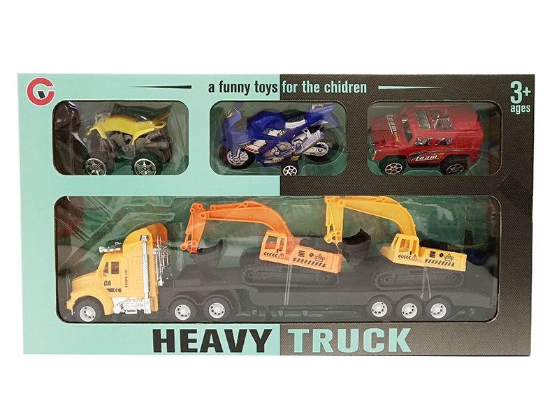 FRICTION TRUCK W/FREE WAY CAR 5PCS - HP1141130