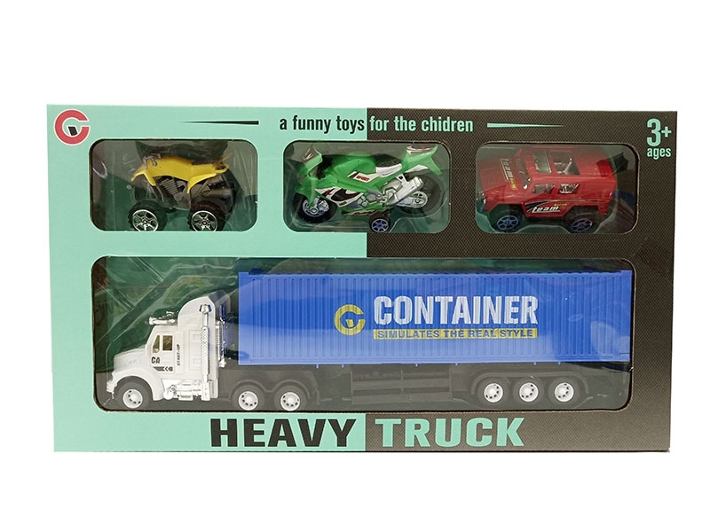 FRICTION TRUCK W/FREE WAY CAR 3PCS - HP1141131