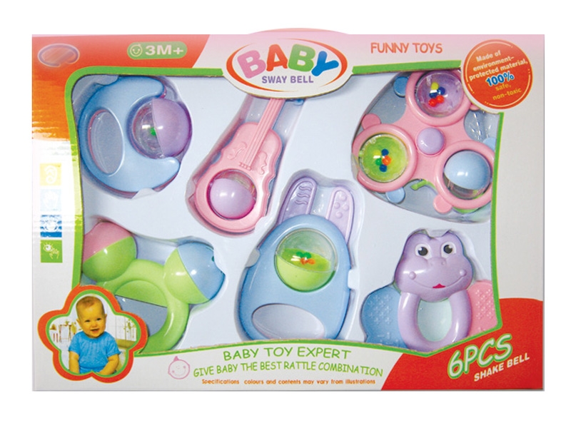 BABY RATTLE 6PCS - HP1141555