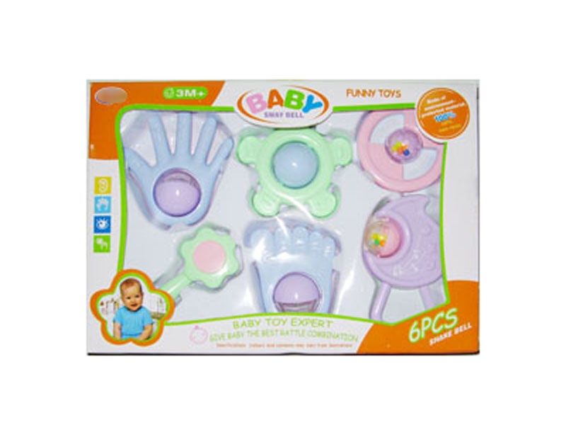 BABY RATTLE 6PCS - HP1141556