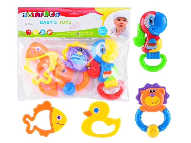 BABY RATTLE 4PCS - HP1141608