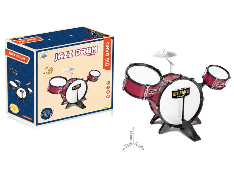 JAZZ DRUM PLAY SET,ROSE RED - HP1142025
