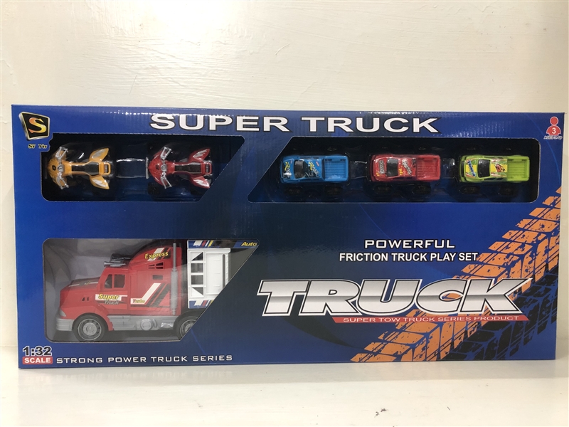 FRCITION TRUCK W/5 FREE WAY CARS - HP1142121