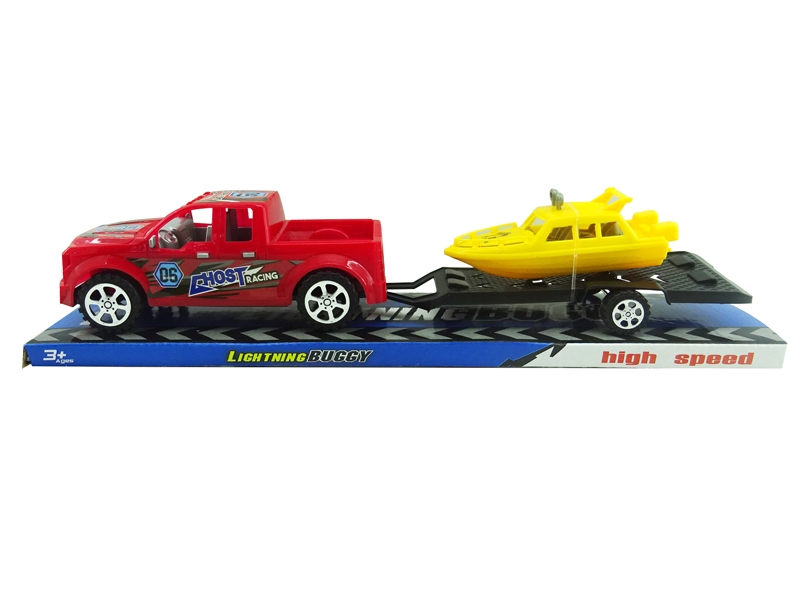 FRICTION CAR W/BOAT - HP1142407
