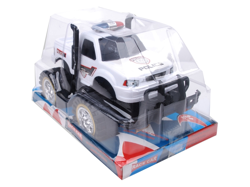 FRICTION POLICE CAR,WHITE/BLACK - HP1142485