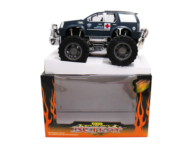 FRICTION CAR，ARMY YELLOW/ARMY BLUE - HP1142526