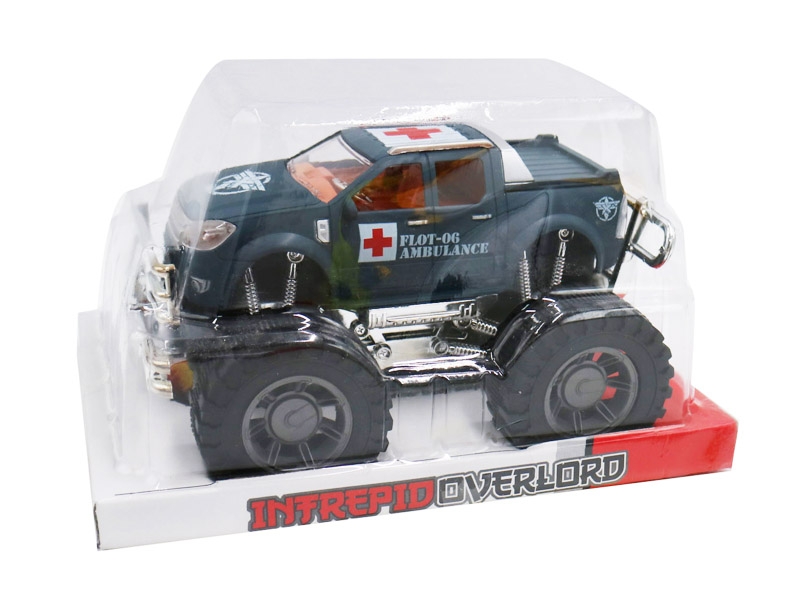 FRICTION CAR，ARMY YELLOW/ARMY BLUE - HP1142527