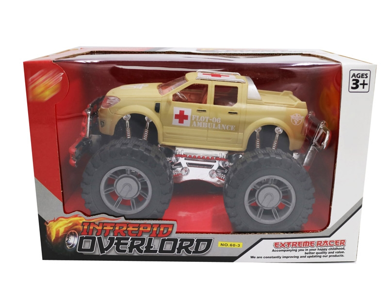 FRICTION CAR，ARMY YELLOW/ARMY BLUE - HP1142528