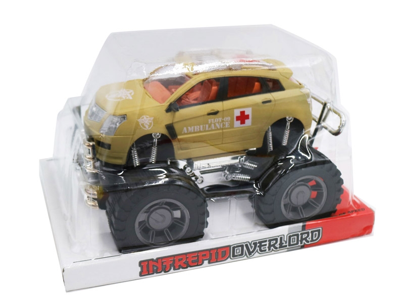 FRICTION CAR，ARMY YELLOW/ARMY BLUE - HP1142531
