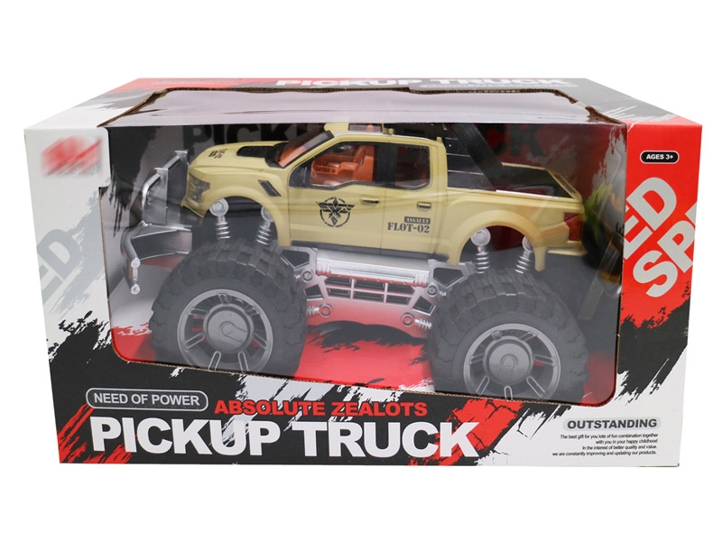 FRICTION CAR，ARMY YELLOW/ARMY BLUE - HP1142534