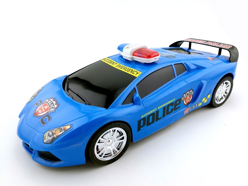 FRICTION POLICE CAR,BLUE/WHITE - HP1142574