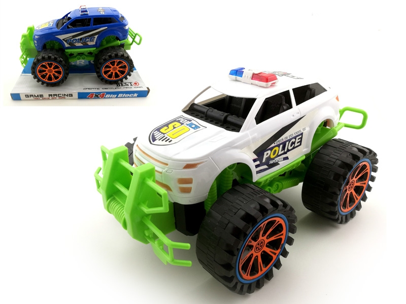 FRICTION POLICE CAR,BLUE/WHITE - HP1142589
