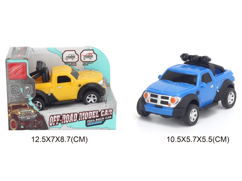 1:43 PULL BACK CAR,BLUE/YELLOW - HP1142778