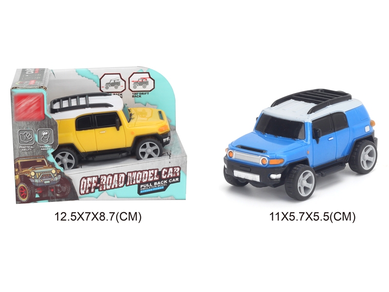 1:43 PULL BACK CAR,BLUE/YELLOW - HP1142786