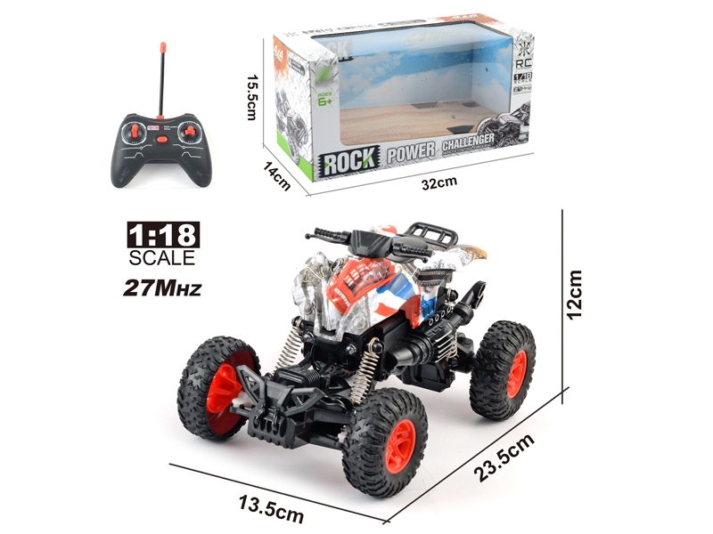 1:18 4-CHANNEL R/C POLICE CAR W/LIGHT,NOT INCLUDED BATTERY - HP1142810