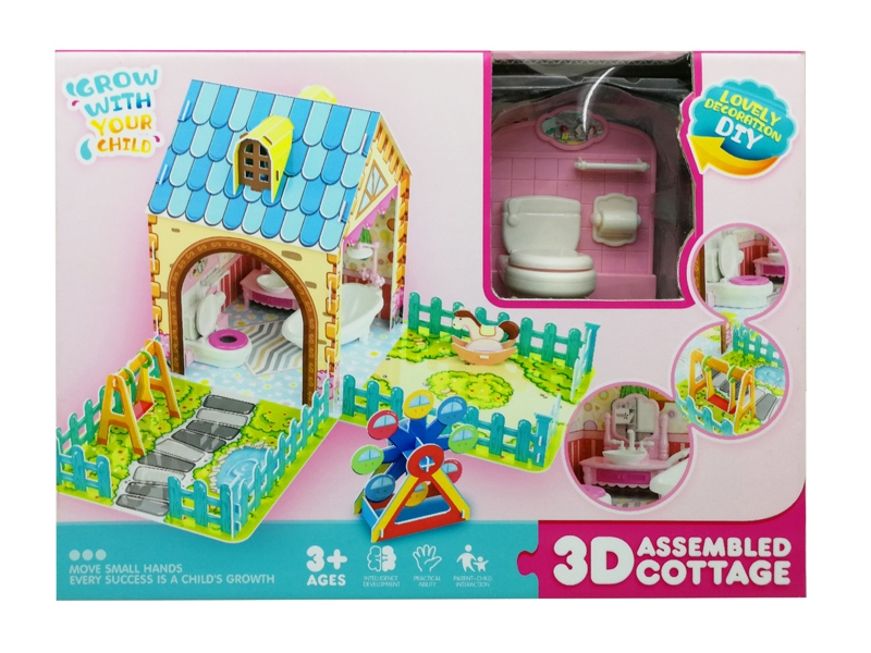 3D ASSEMBLED COTTAGE W/FURNITURE - HP1142902