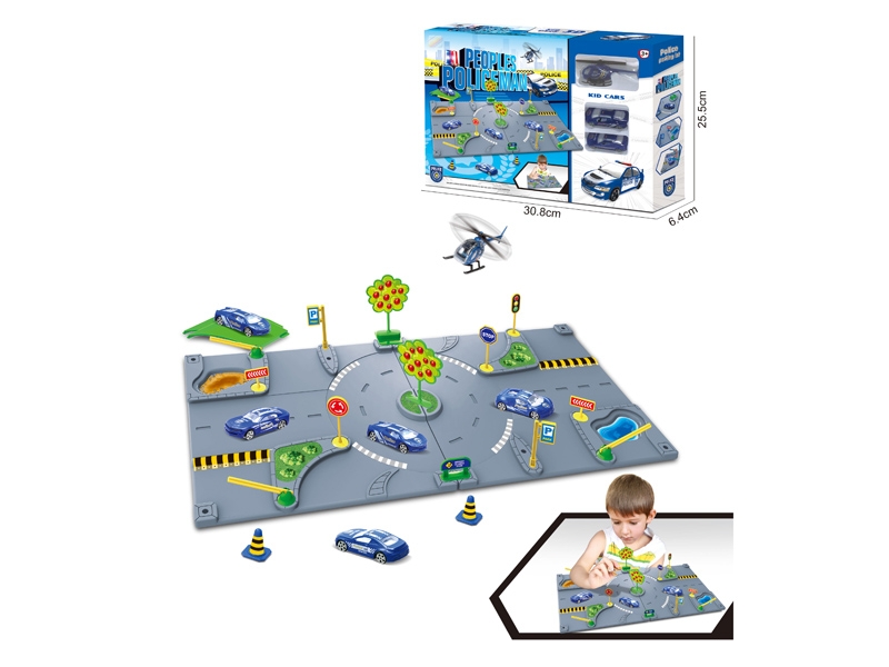 PARKING LOT W/2PCS FREE WAY CAR & 1PCS PLANE - HP1143387
