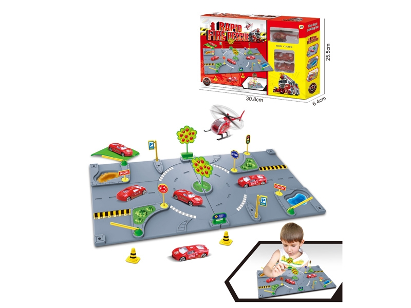 PARKING LOT W/2PCS FREE WAY CAR & 1PCS PLANE - HP1143388