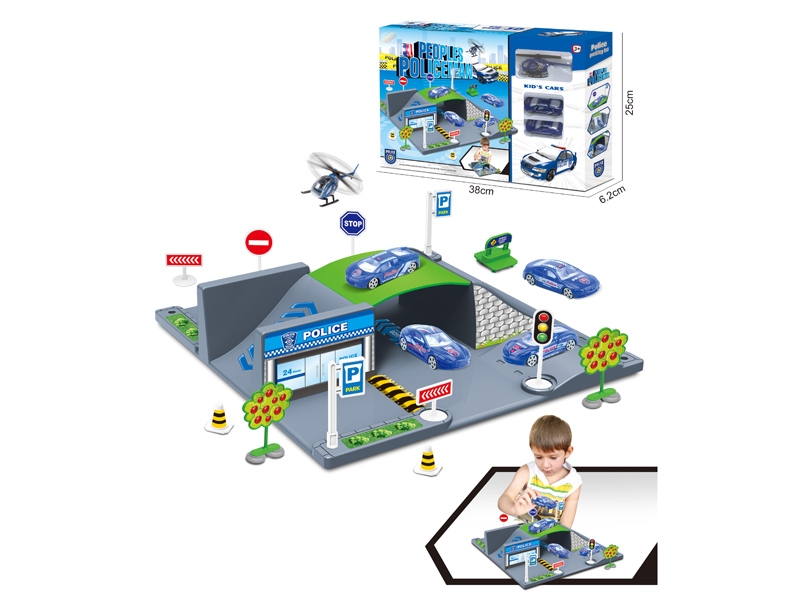 PARKING LOT W/2PCS FREE WAY CAR & 1PCS PLANE - HP1143390