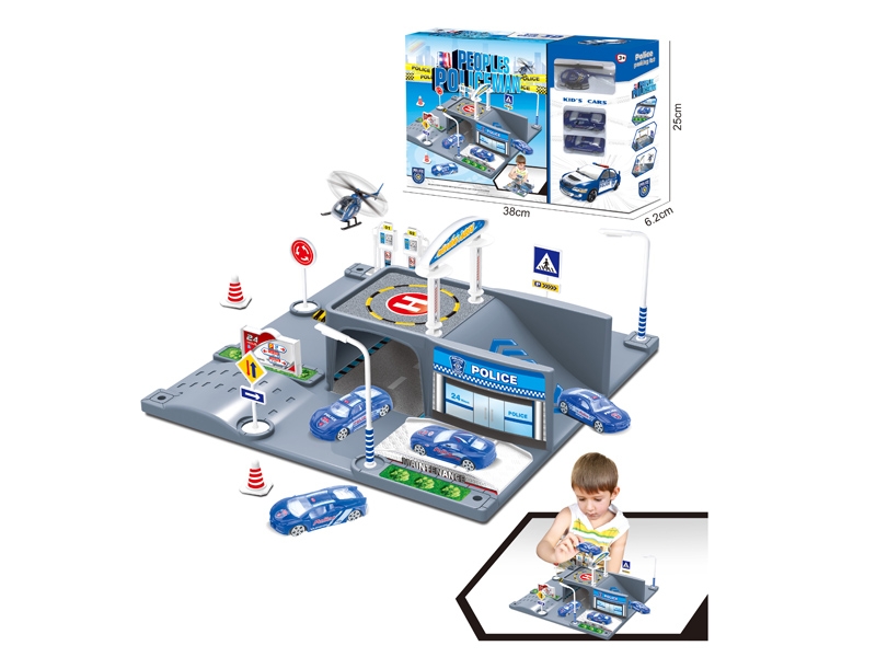 PARKING LOT W/2PCS FREE WAY CAR & 1PCS PLANE - HP1143398