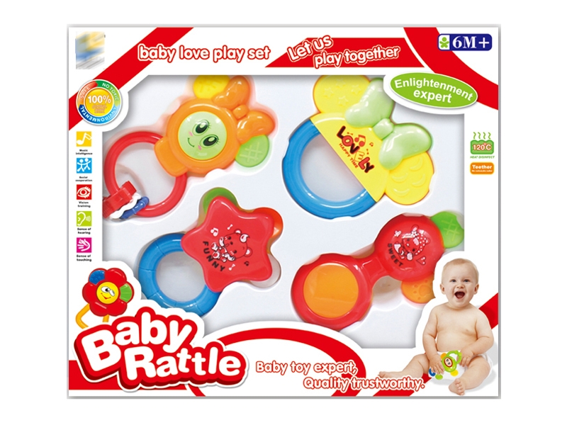 BABY RATTLE 4PCS - HP1143531