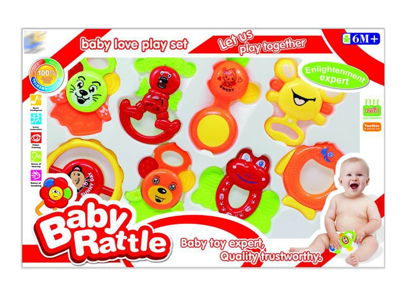 BABY RATTLE 8PCS - HP1143535