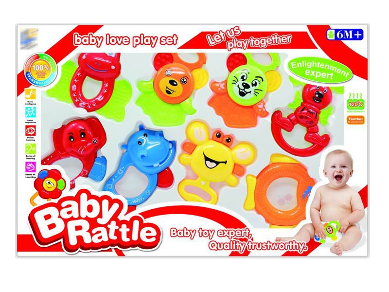 BABY RATTLE 8PCS - HP1143536