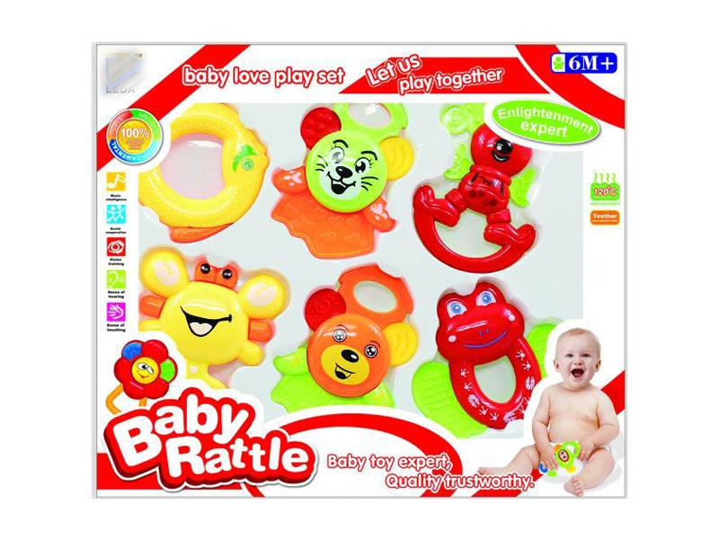 BABY RATTLE 6PCS - HP1143537