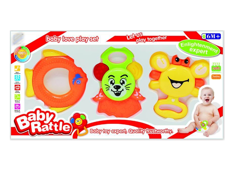 BABY RATTLE 3PCS - HP1143572